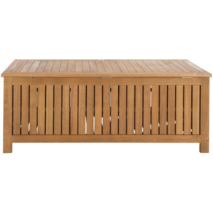 Safavieh Abri Water Resistant Eucalyptus Solid Wood Deck Box & Reviews